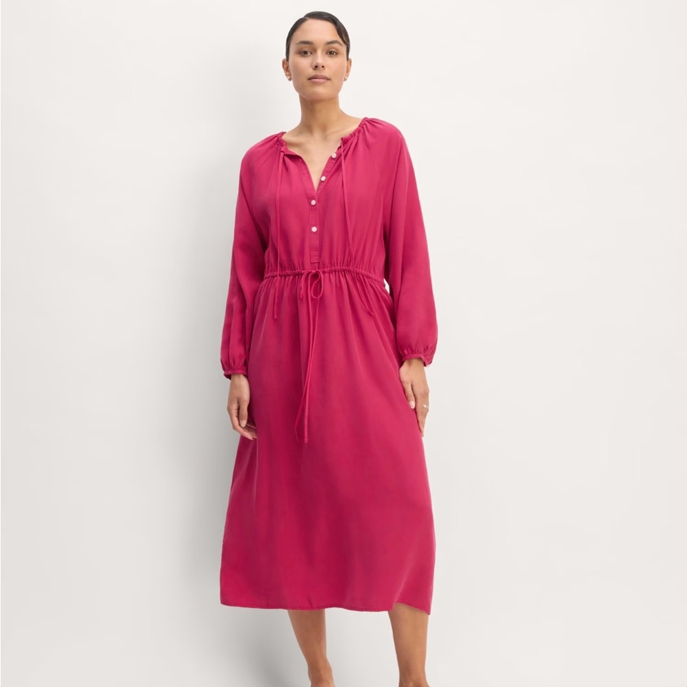 Everlane Fuchsia Midi Dress